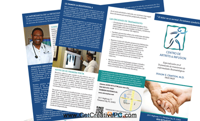 Brochures - Creative Printing -Panama City, FL - The Arthritis & Infusion Center