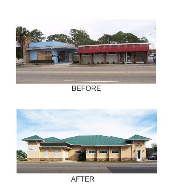 Creative Printing of Bay County - Panama City, Florida - Remodel - Before and After