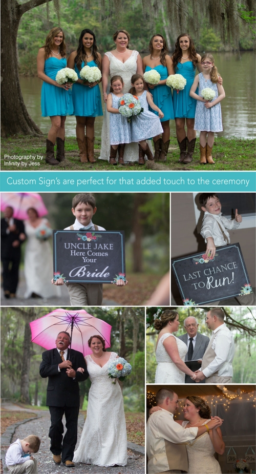 Country Wedding - Custom Signs - Creative Printing - Panama City, Florida