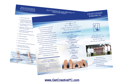 Brochures - Creative Printing - Panama City, FL - Gulf Coast Podiatry