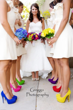 Creative Printing of Bay County - Panama City, Florida - Rainbow Wedding - Colorful Shoes and Flowers