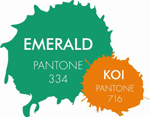 Fall Wedding Colors - Pantone - Emerald and Koi - Creative Printing of Bay County