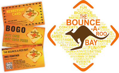 The Bounce-A-Roo - Business Cards - Logo - Lynn Haven, FL - Local Business
