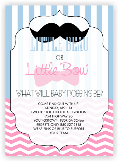 What Will Baby Be? - Gender Reveal - Baby Shower Invitation