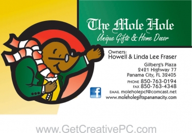 Business Cards - The Mole Hole - Creative Printing - Panama City, Florida