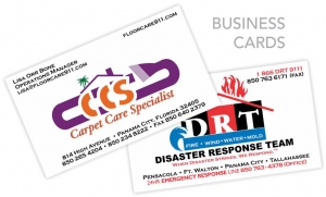 Carpet Care Specialist / Disaster Response Team - Business Cards - Creative Printing of Bay County - Panama City, Florida