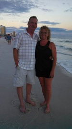Leigh And Her Husband Butch On The Beach - Creative Printing - Panama City Beach, Florida