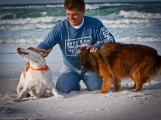 Bad Byron And His Dogs On The Beach - Butt Rub Barbeque Seasoning - Shelly Swanger Photography